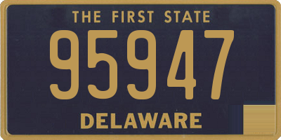 DE license plate 95947