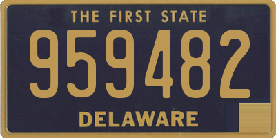 DE license plate 959482