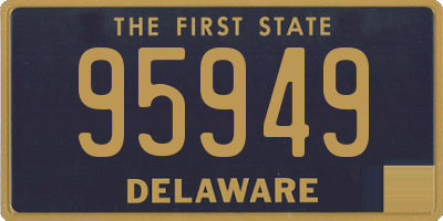 DE license plate 95949