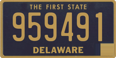 DE license plate 959491