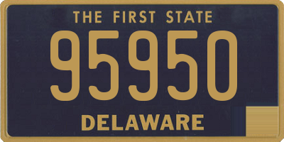 DE license plate 95950