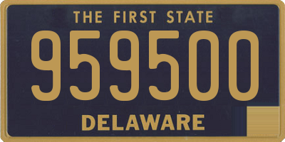 DE license plate 959500