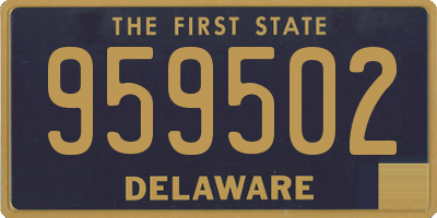 DE license plate 959502