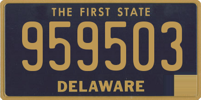 DE license plate 959503