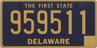 DE license plate 959511