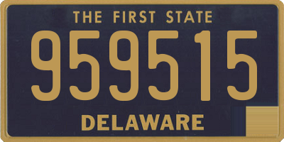 DE license plate 959515