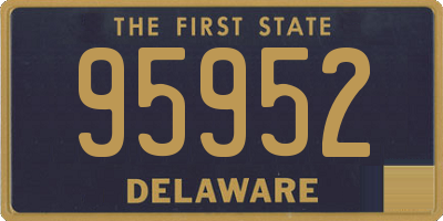 DE license plate 95952
