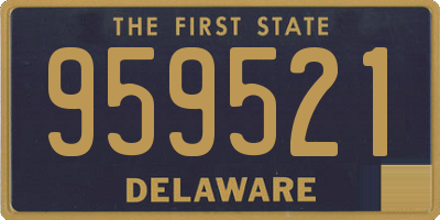 DE license plate 959521