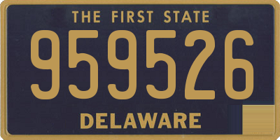 DE license plate 959526