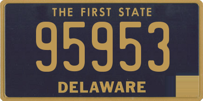 DE license plate 95953