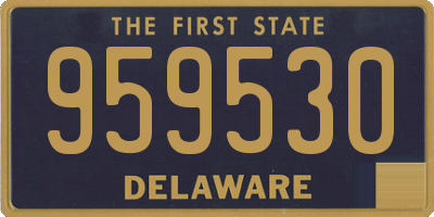 DE license plate 959530