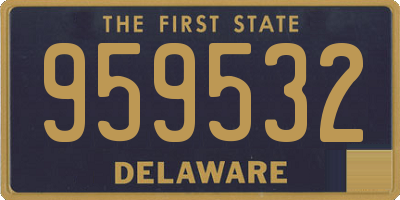DE license plate 959532