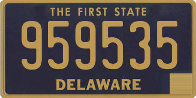 DE license plate 959535