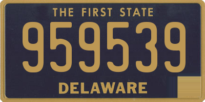 DE license plate 959539