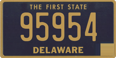 DE license plate 95954