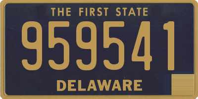DE license plate 959541