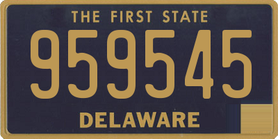 DE license plate 959545