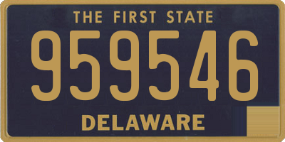 DE license plate 959546