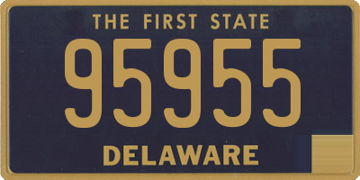 DE license plate 95955