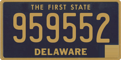 DE license plate 959552