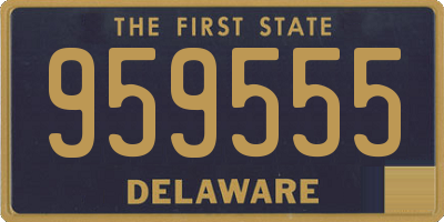 DE license plate 959555
