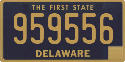 DE license plate 959556