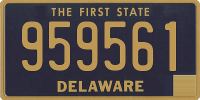 DE license plate 959561