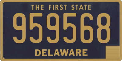 DE license plate 959568