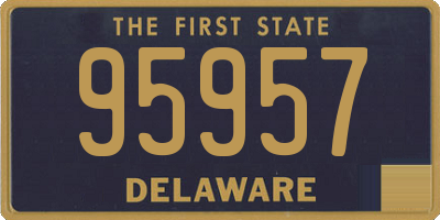 DE license plate 95957