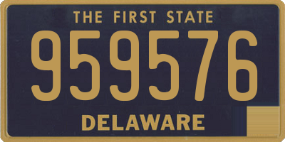 DE license plate 959576