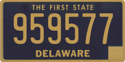 DE license plate 959577