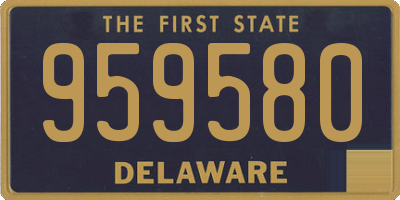 DE license plate 959580