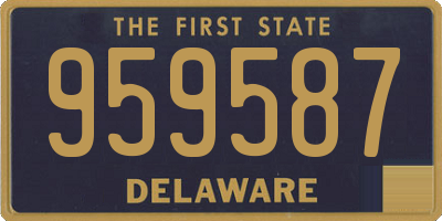 DE license plate 959587