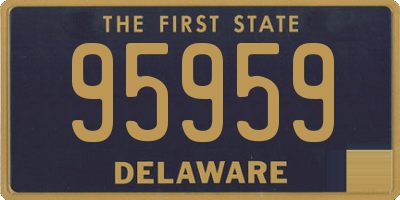 DE license plate 95959