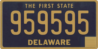 DE license plate 959595