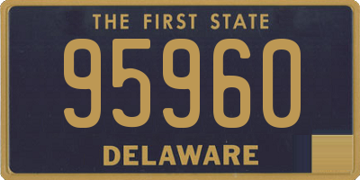 DE license plate 95960