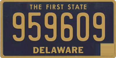 DE license plate 959609