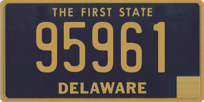 DE license plate 95961