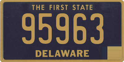 DE license plate 95963