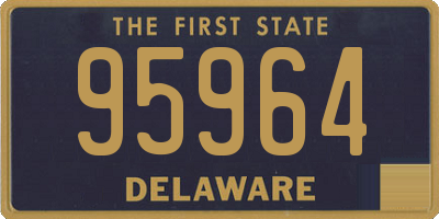 DE license plate 95964