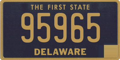 DE license plate 95965