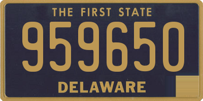 DE license plate 959650