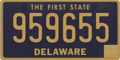 DE license plate 959655