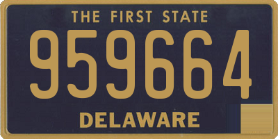 DE license plate 959664