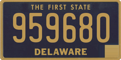 DE license plate 959680