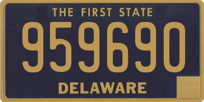 DE license plate 959690