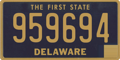 DE license plate 959694