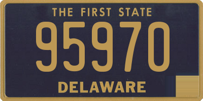 DE license plate 95970