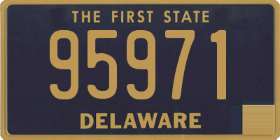 DE license plate 95971