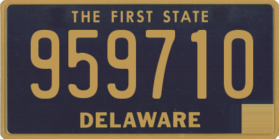 DE license plate 959710
